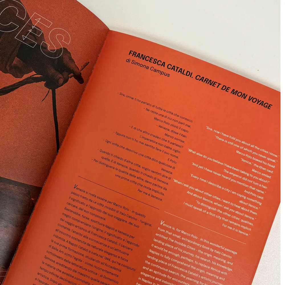 Pubblication Francesca Cataldi, Carnet de mon voyage