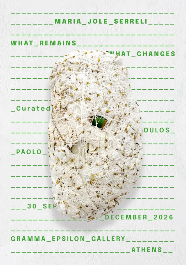 Maria Jole Serreli Whats remains what changes