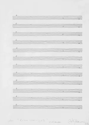 from 'Linee sonorizzate', 1977