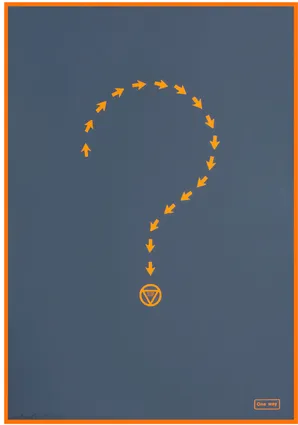 One Way (Ideogramma signaling existence,) 1971