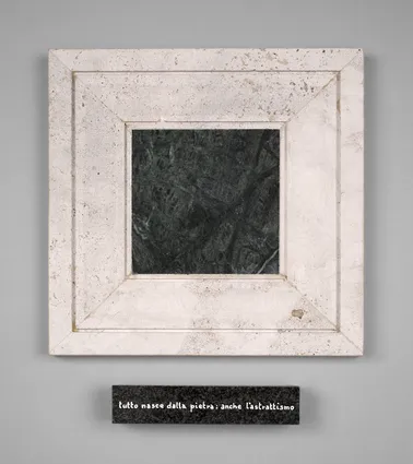 Everything is born from stone, even abstract art, 2000