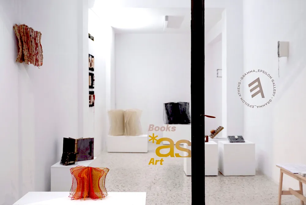 Books as Art exhibition at gramma epsilon