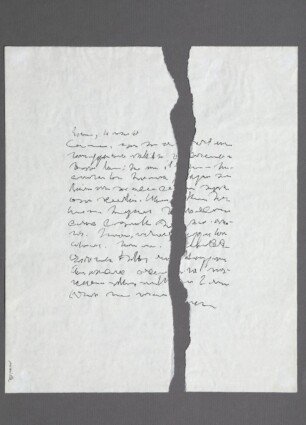 <em>Letter with rupture</em>, 1968