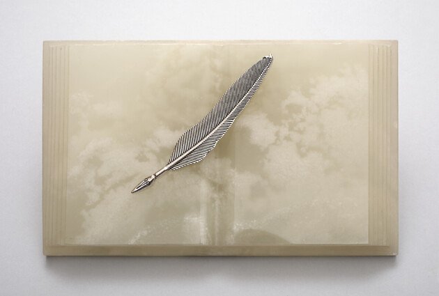 <em>Untitled (Book with Silver Feather)</em>, 2001